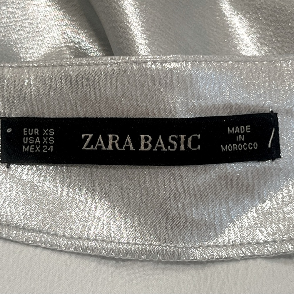 Zara Silver Slip Dress - Picture 9 of 12